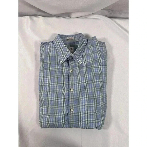 Peter Millar L/S Button Down Shirt Men’s Sz XL Multicolor Plaid 100% Cotton - Picture 1 of 7